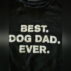 PAWZ Black and White 'Best Dog Dad Ever' T-Shirt